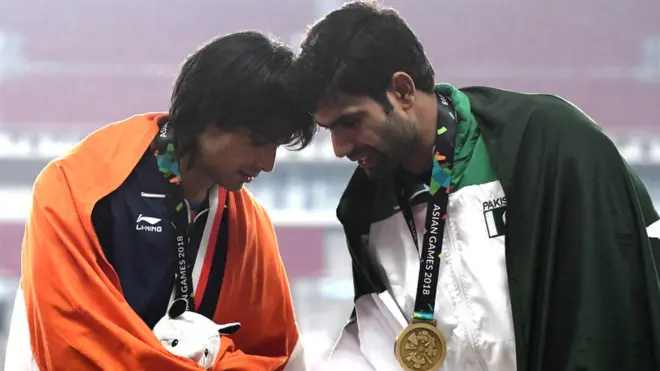 नीरज चोपड़ा और नदीम अरशद