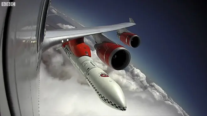 విమానం నుంచి రాకెట్ ప్రయోగం