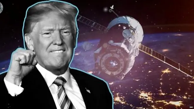 डोनल्ड ट्रंप, अंतरिक्ष, सेना, अमरीका