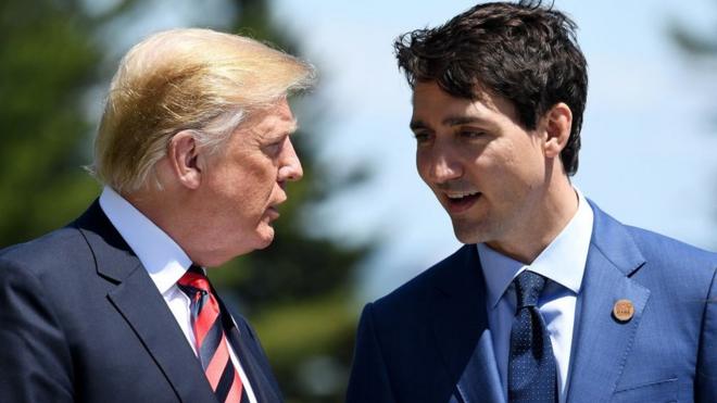特朗普和杜鲁多的关系时好时坏，特朗普早前更说如果不能与加拿大就贸易协议达成共识，将会把加拿大排除在外。