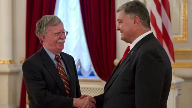 Джон Болтон та Петро Порошенко
