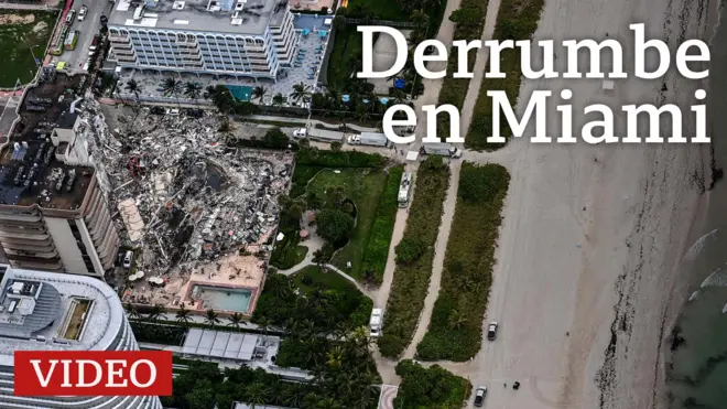 Edificio derrumbado en Miami