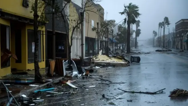 Storm damage in Panama City, Florida. Photo: 10 October 2018