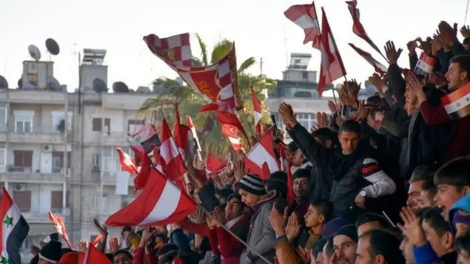 Pertandingan klub satu kota ini merupakan yang pertama sejak Aleppo dilanda perang pada 2011 lalu.