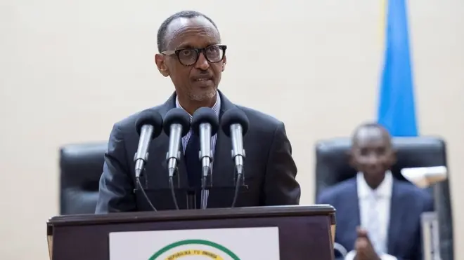 Perezida Kagame mu nteko ishinga amategeko mu kwezi gushize