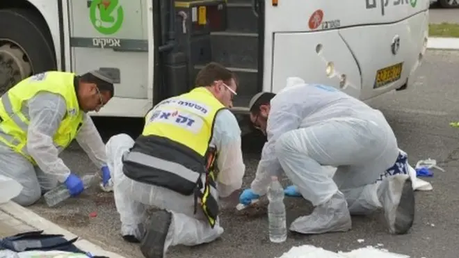 Scene of attack at Ariel settlement (05/02/18)