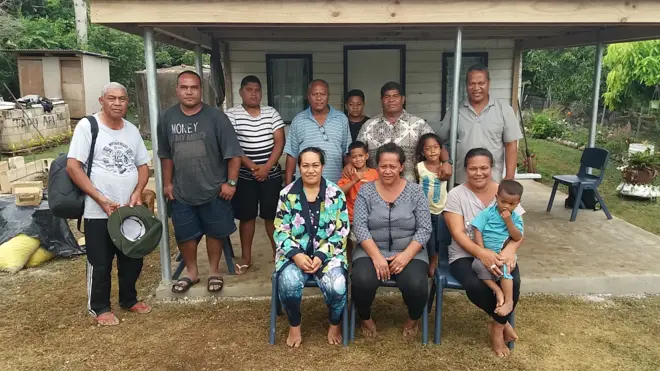 Members of the Church's congregation in Atata, one of the Tongan islands