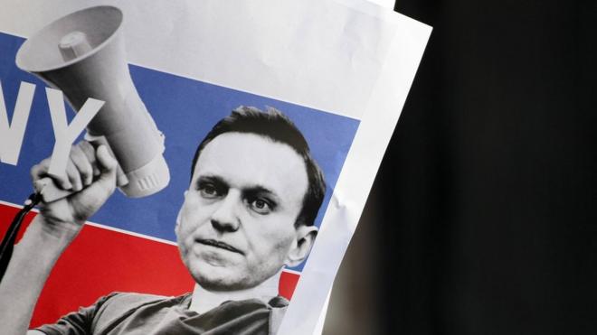плакат с Навальным