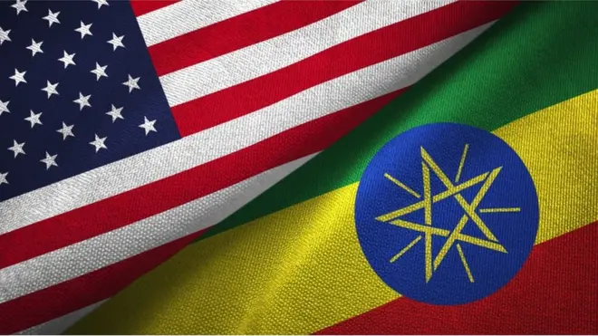 ባንዴራ ኣመሪካን ኢትዮጵያን