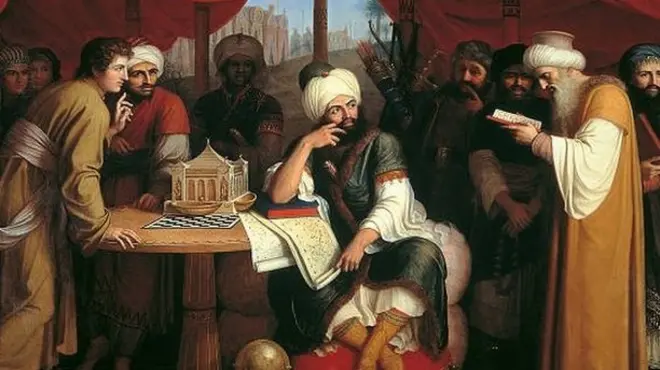 رسم مُتخيل لهارون الرشيد