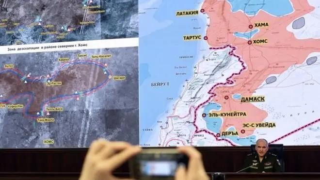 Зони безпеки виділені синім кольором