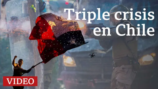 Imagen de protesta en Santiago de Chile