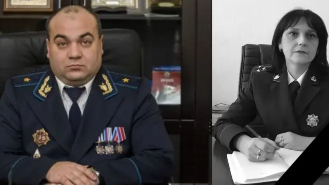 Загиблий "генпрокурор" та його заступниця. Такі фото опублікували на сайті "генпрокуратури ЛНР"