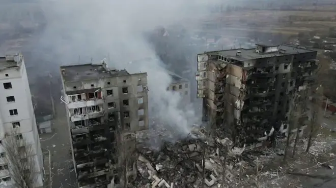 Поселок Бородянка в Киевской области.