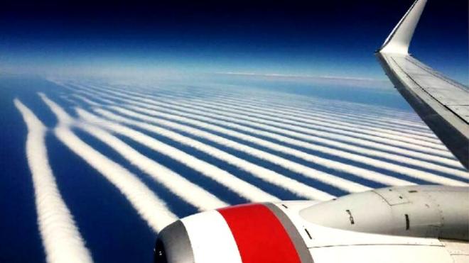 La imagen fue capturada durante un vuelo de Perth a Adelaide