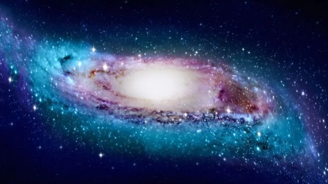 ภาพจำลองรูปทรงที่แท้จริงของกาแล็กซีทางช้างเผือก ซึ่งไม่เหมือนกับจานแบนเรียบเสียทีเดียว