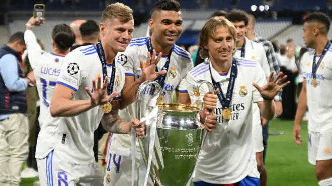 Тони Кроос, Каземиро и Лука Модрич