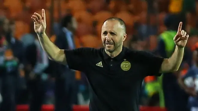 جمال بلماضي مدرب الفريق الجزائري