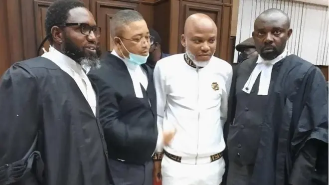 Nnamdi Kanu na ndị ọkaiwu ya