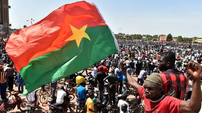 Une manifestation à Ouagadougou la capitale du Burkina.