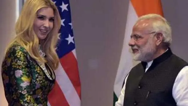 नरेंद्र मोदी और इवांका