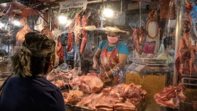 Filipinler'de bir pazar yeri