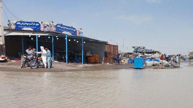 تصویری از آبگرفتگی معابر در استان سیستان و بلوچستان در هفته گذشته