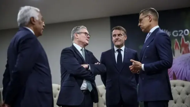 رهبران اروپایی در حاشیه نشست گروه ۲۰