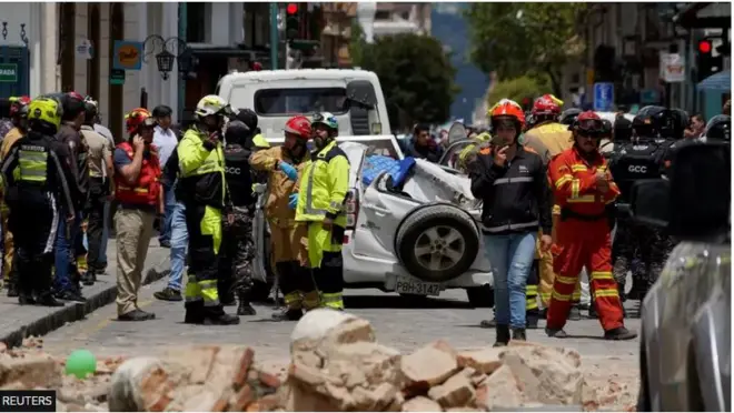 Ibi tí ilẹ̀ rírì ti wáyé ní Ecuador