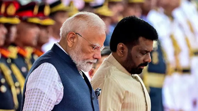 Presiden Anura and Prime Minister Modi