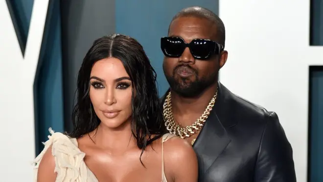 Kanye West na Kim Kardashian 