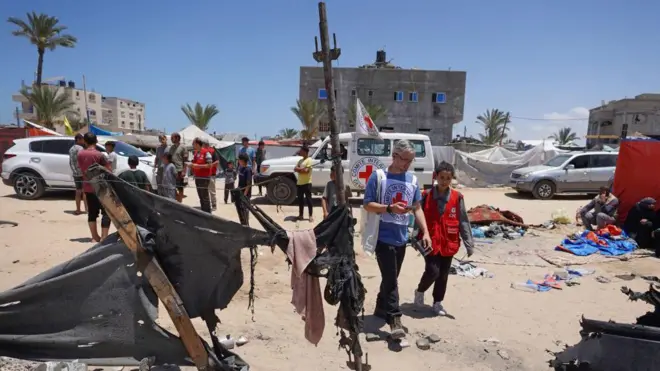 အယ်လ်-မာဝါဆီ ICRC ရုံးအနီး အခုရက်ပိုင်း ပုံဟောင်း