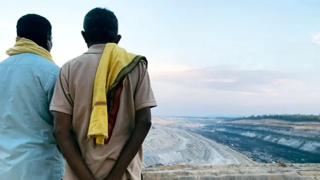 छत्तीसगढ़ की एक कोयला खदान.