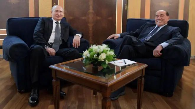 Vladimir Putin ve Silvio Berlusconi