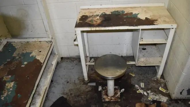 سلولی که لاشان تامپسون در آن زندانی بود