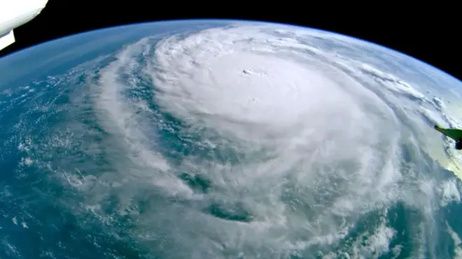 Huricane Milton viewed from space