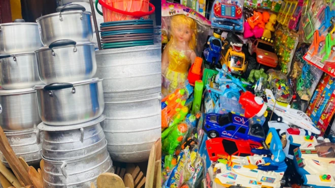 Di cookware no get any labels, no manufacturer information, nothing.