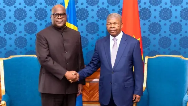 Mu cyumweru cya mbere cy'uyu mwaka Tshisekedi yagiye i Luanda nibura inshuro ebyiri guhura na mugenzi we Laurenço