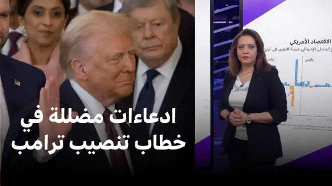 أبرز الادعاءات المضللة والمبالغات في خطاب تنصيب ترامب – بي بي سي تقصي الحقائق