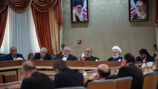 رهبران گروههای شبهنظامی متحد ایران در تهران