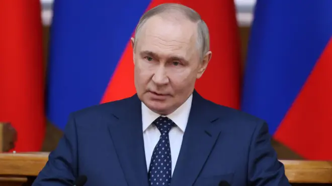 O presidente russo Vladimir Putin.