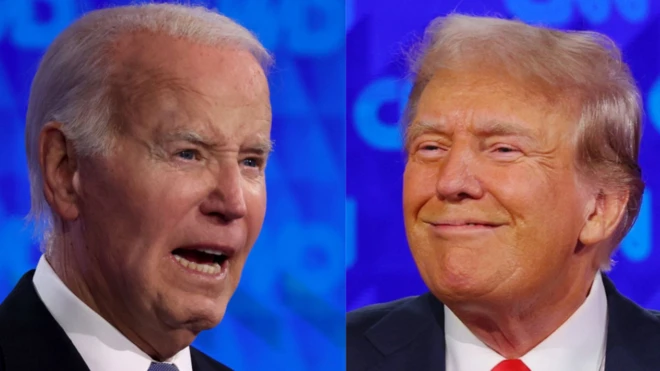 बाइडन और ट्रंप