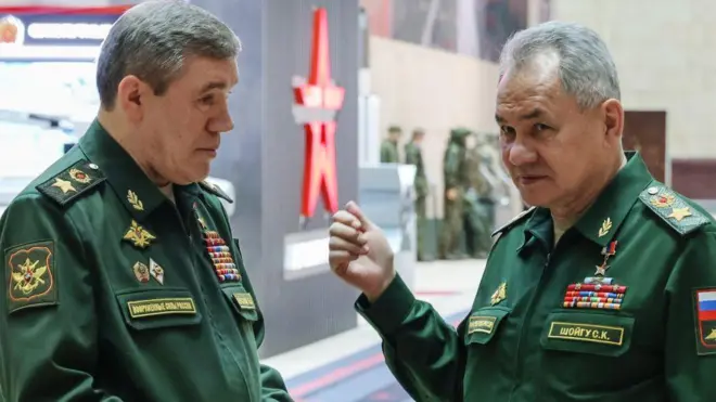 Валерій Герасимов і Сергій Шойгу