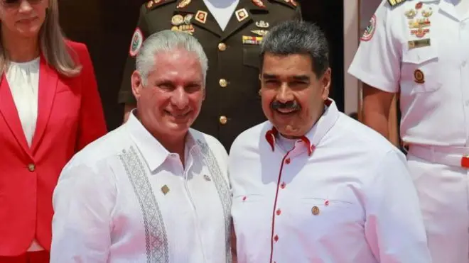 Miguel Díaz-Canel y Nicolás Maduro