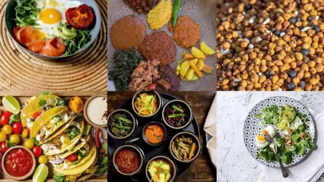 የተለያዩ የምግብ ዓይነቶች