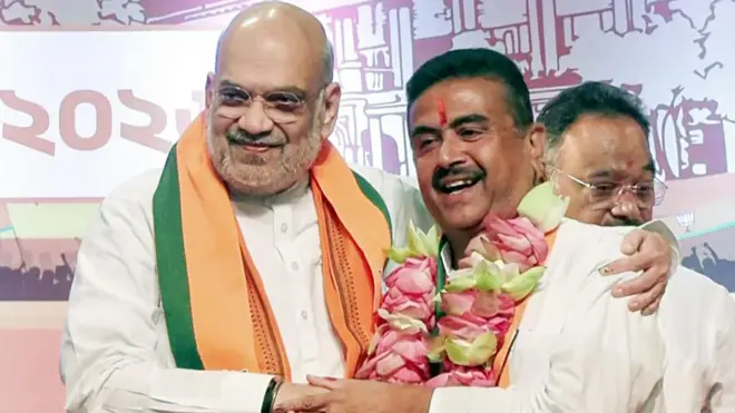 अमित शाह और शुभेंदु अधिकारी