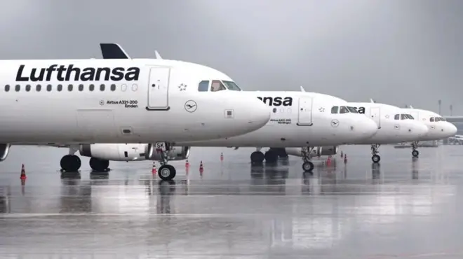 Lufthansa инқироз юзага келиши биланоқ ўнлаб учоқларидан воз кечди