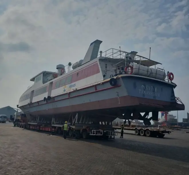 ጣና ነሽ 2 ጀልባ በጉዞ ላይ 