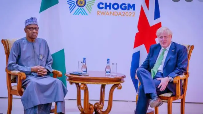 Ààrẹ Buhari àti Borris Johnson
