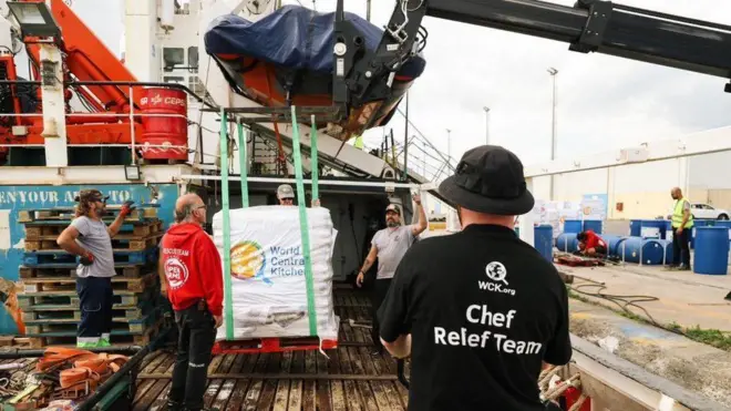 السفينة تملكها منظمة "أوبن أرمز" الخيرية الإسبانية